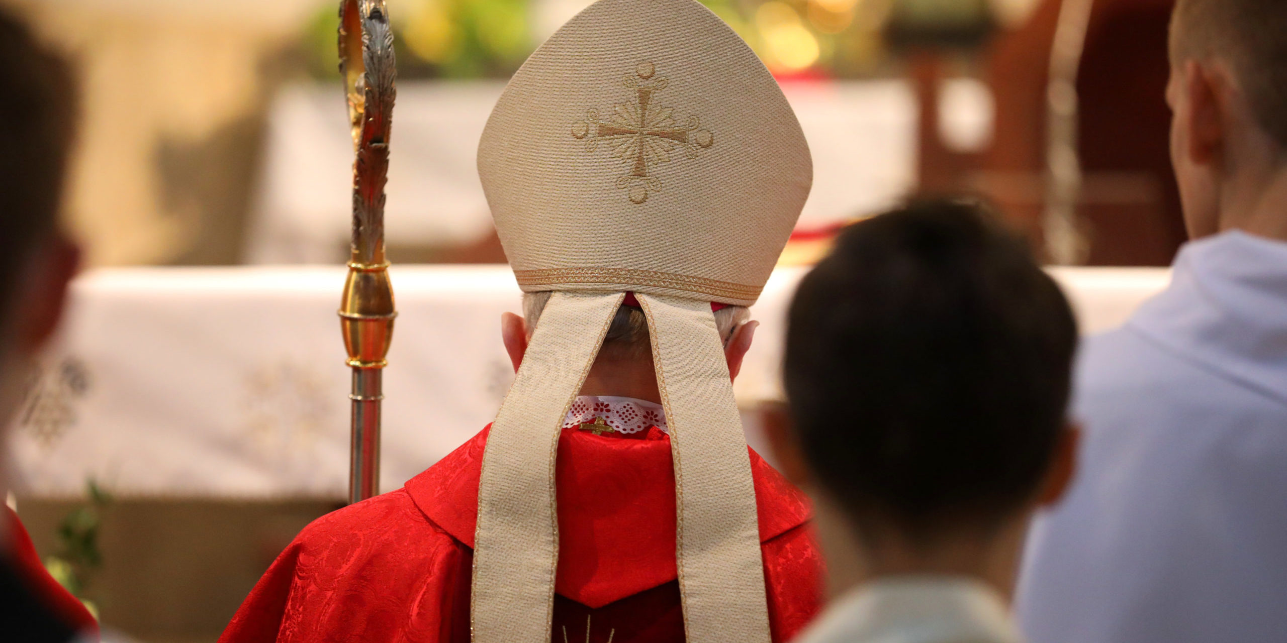 The bishop celebrates the celebration of Confirmation